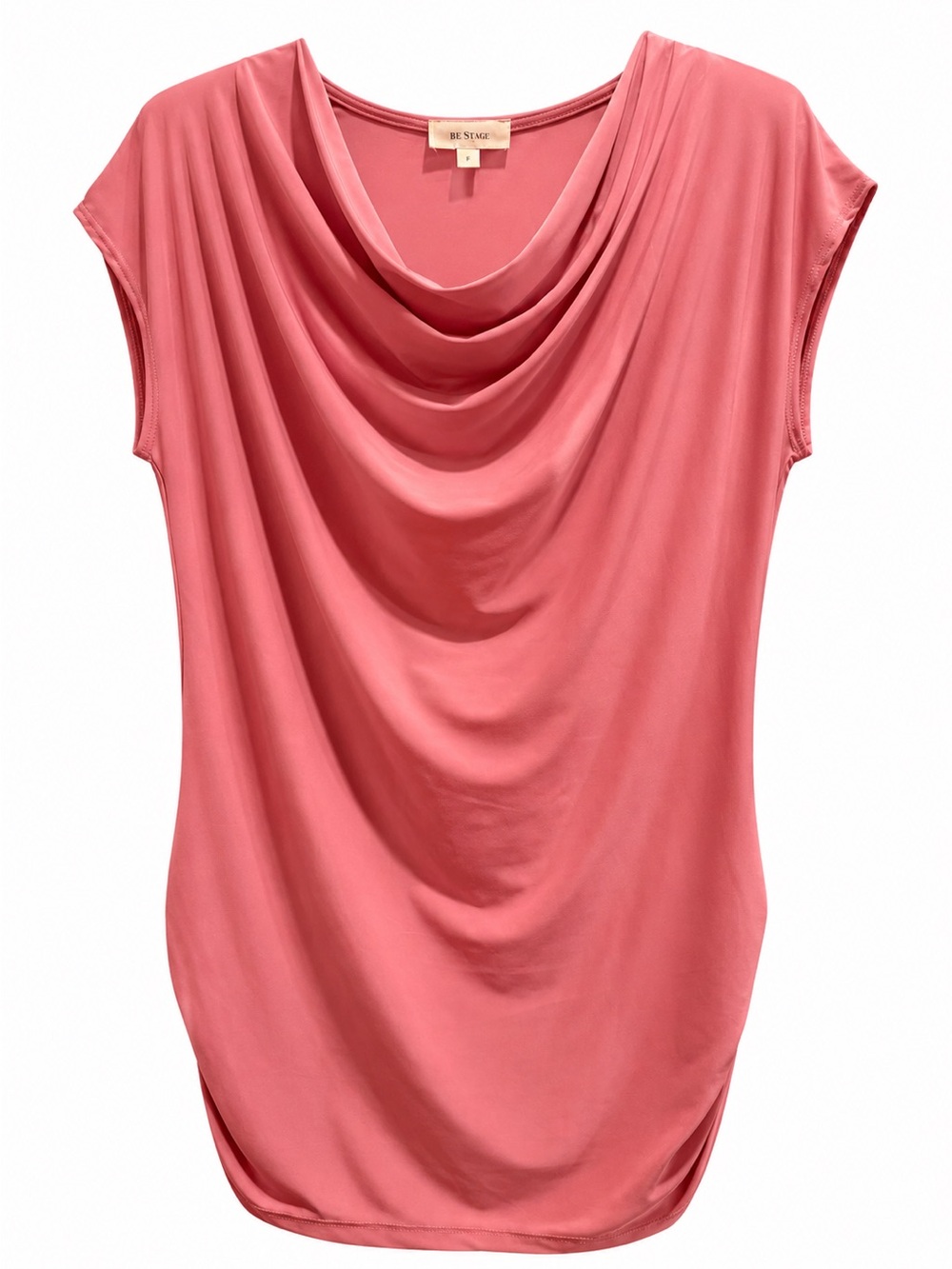 Mauve Drape Neck Women's Top